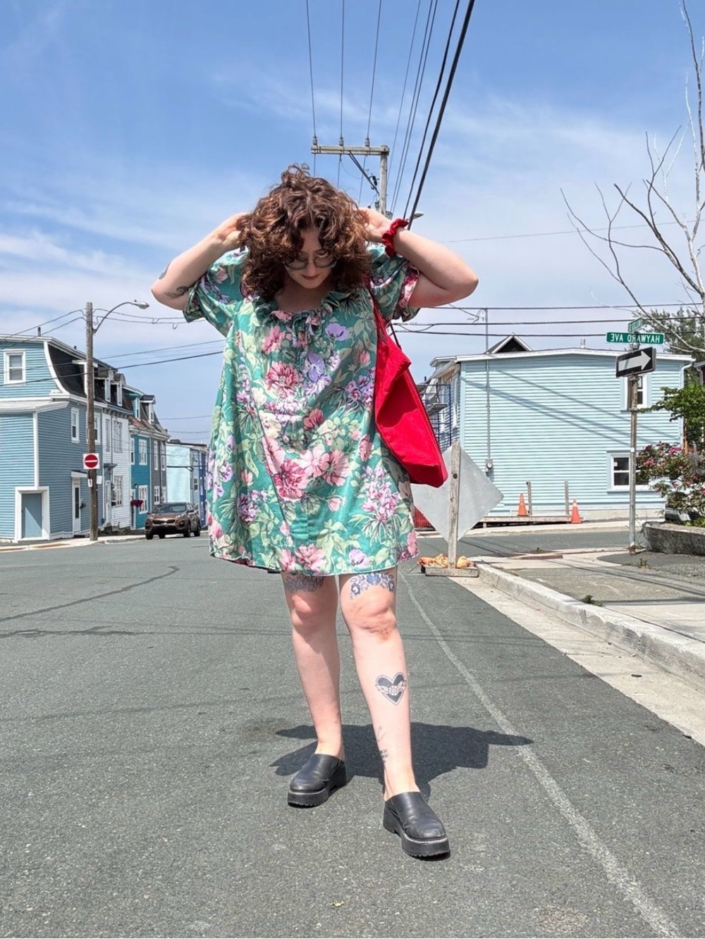 Floral Ruffle Mini Dress - Picture 4 of 5
